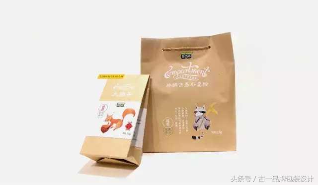 一组牛皮纸材质的东北特产品牌包装全案 古一设计(图19)