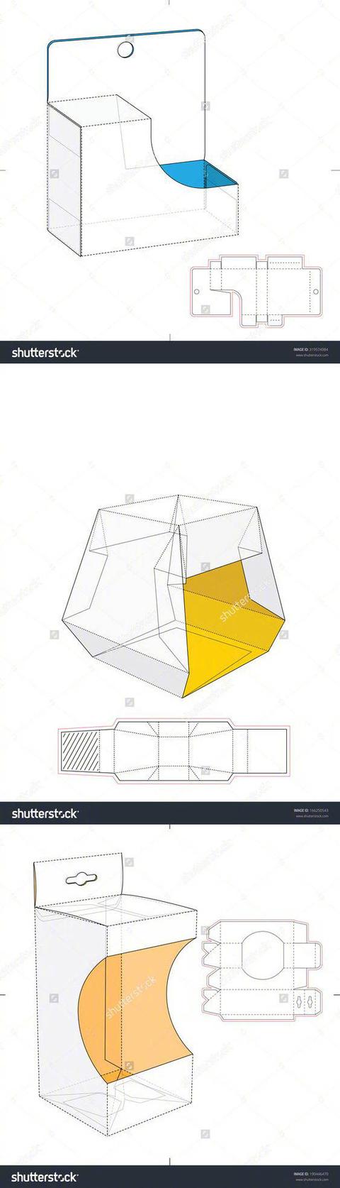 很全的盒型包装设计展开图，需要的可以收了～(图9)