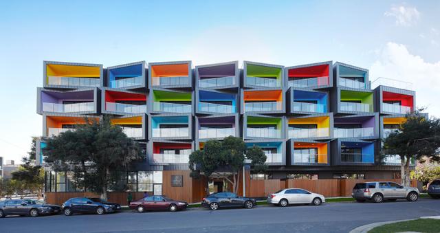 看看澳大利亚的“彩盒公寓”(图4)