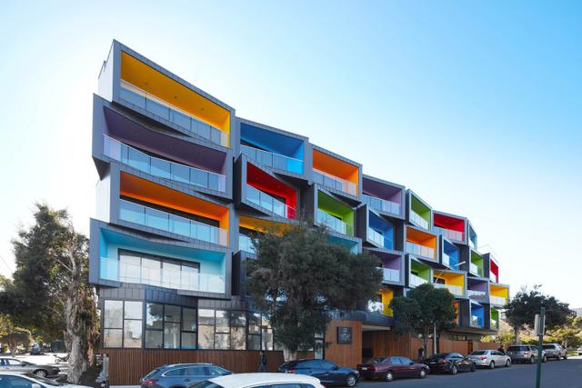 看看澳大利亚的“彩盒公寓”(图1)