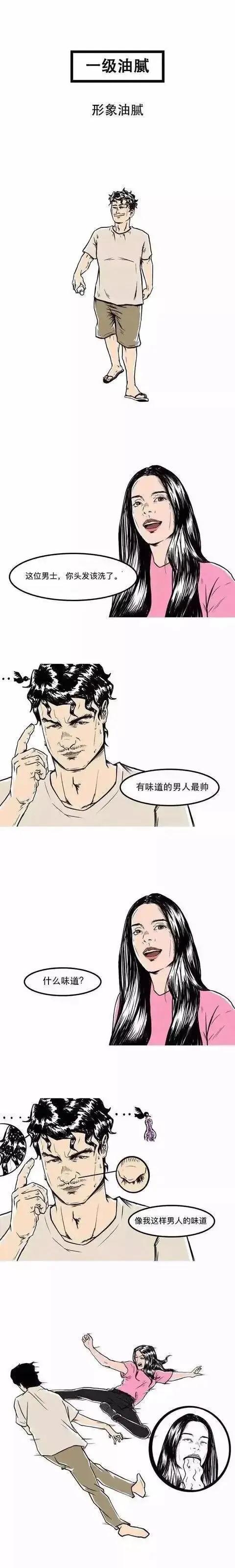 男生油腻程度排行榜图鉴（漫画）