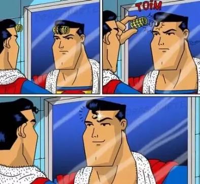 一组搞笑的超级英雄漫画：超人卷发的由来，小智遇上了对手