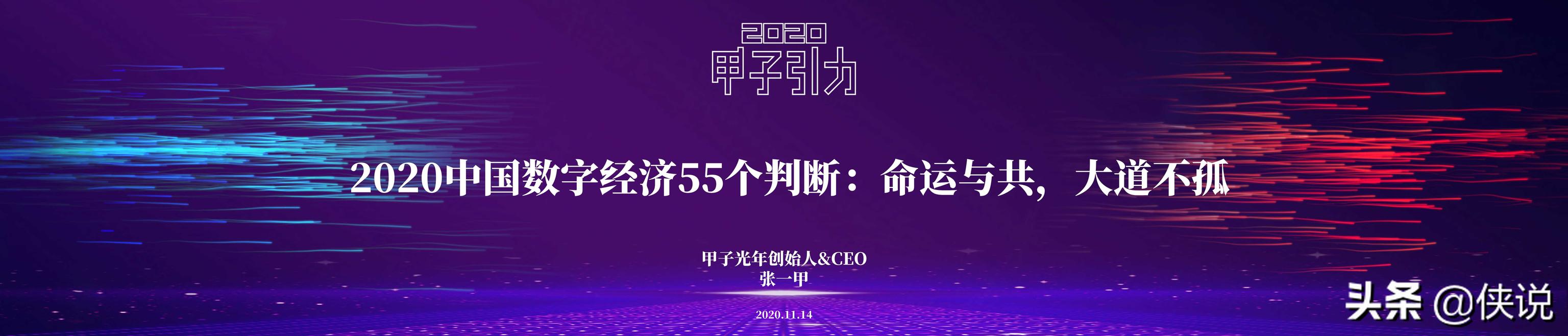 2020中国数字经济55个判断：命运与共，大道不孤