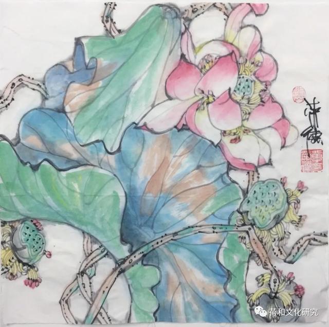 荷和隽永奔小康 脱贫攻坚同发展—全国美术名家画荷网展（第一集）