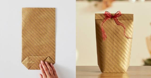 圣诞节、元旦节，还在为礼物包装发愁吗？附8种简单、好看的包装(图22)