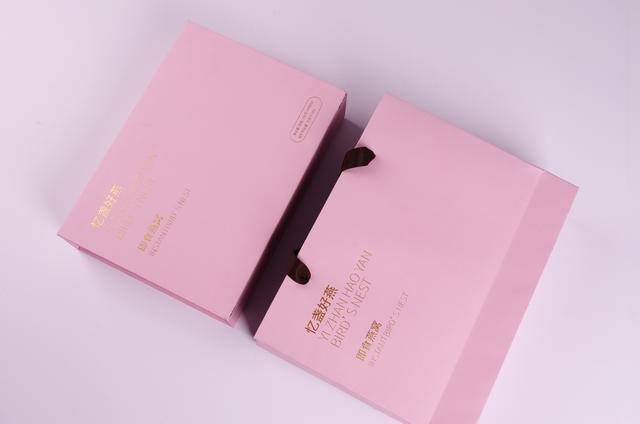 即食燕窝，粉色系礼盒打样制作，实物拍摄效果分享给大家(图1)