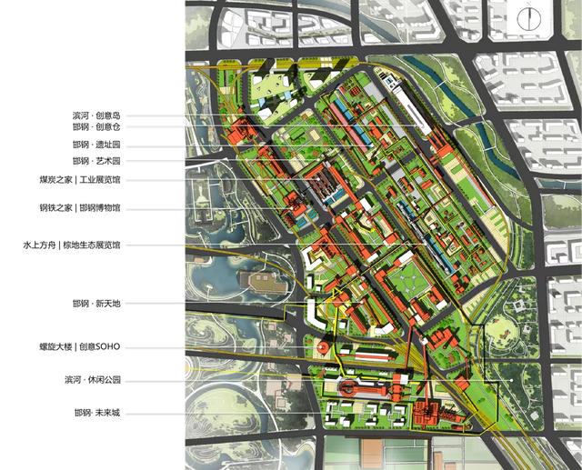 设计|庄惟敏院士团队邯钢片区设计方案解读｜农耕魂、工业魄、创新城
