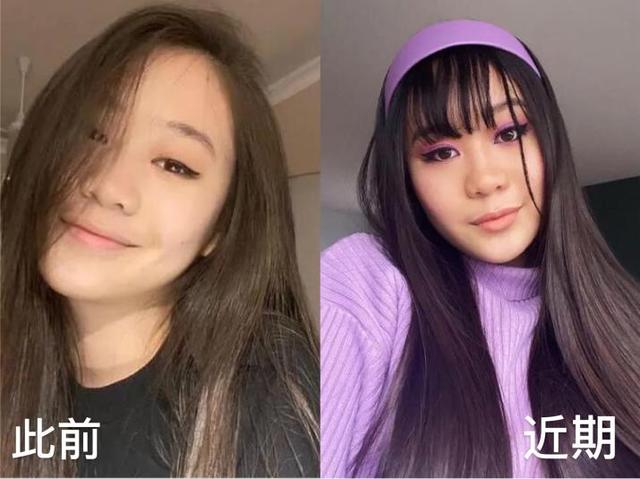 李连杰女儿画厚重紫色烟熏妆，穿短裙露大腿很性感，抑郁症疑复发