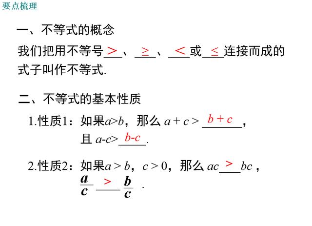 初中数学复习ppt 一元一次不等式和一元一次不等式组 小初高题库试卷课件教案网