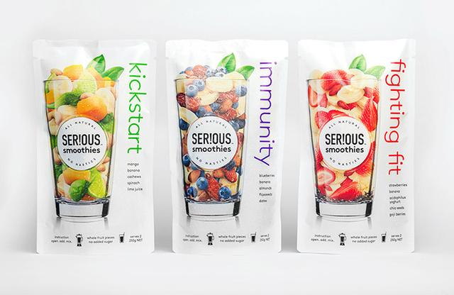 SER!OUS Smoothies水果沙冰包装设计(图11)