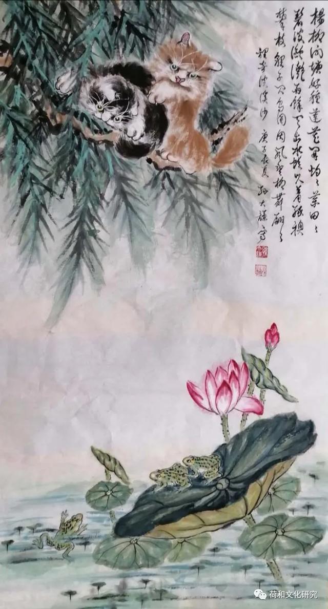 荷和隽永奔小康 脱贫攻坚同发展—全国美术名家画荷网展（第一集）