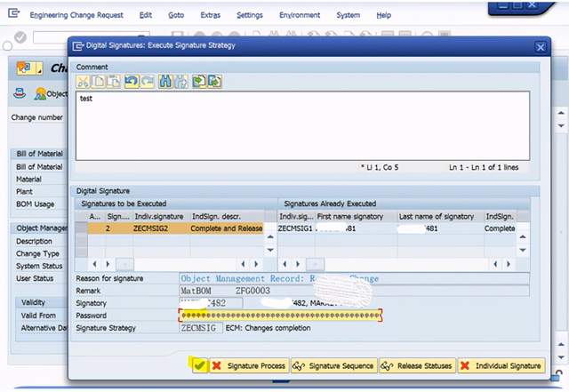 SAP PP使用ECR去修改BOM主資料