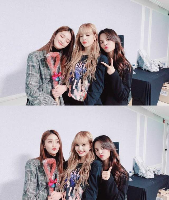 lisa为minnie送上应援啦应援口号超有sense