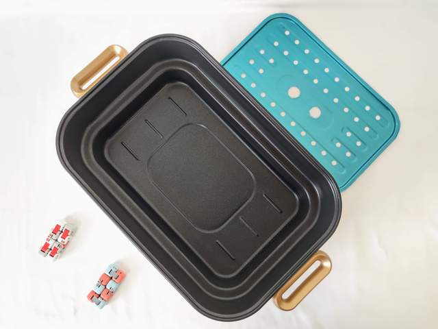 臻米多功能料理锅：4L大容量，少油不粘锅，让美食“一锅搞定”