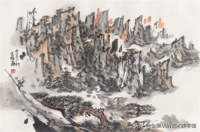 当代水墨名家王保安先生优秀作品（黄山等地写生）赏析系列《三》