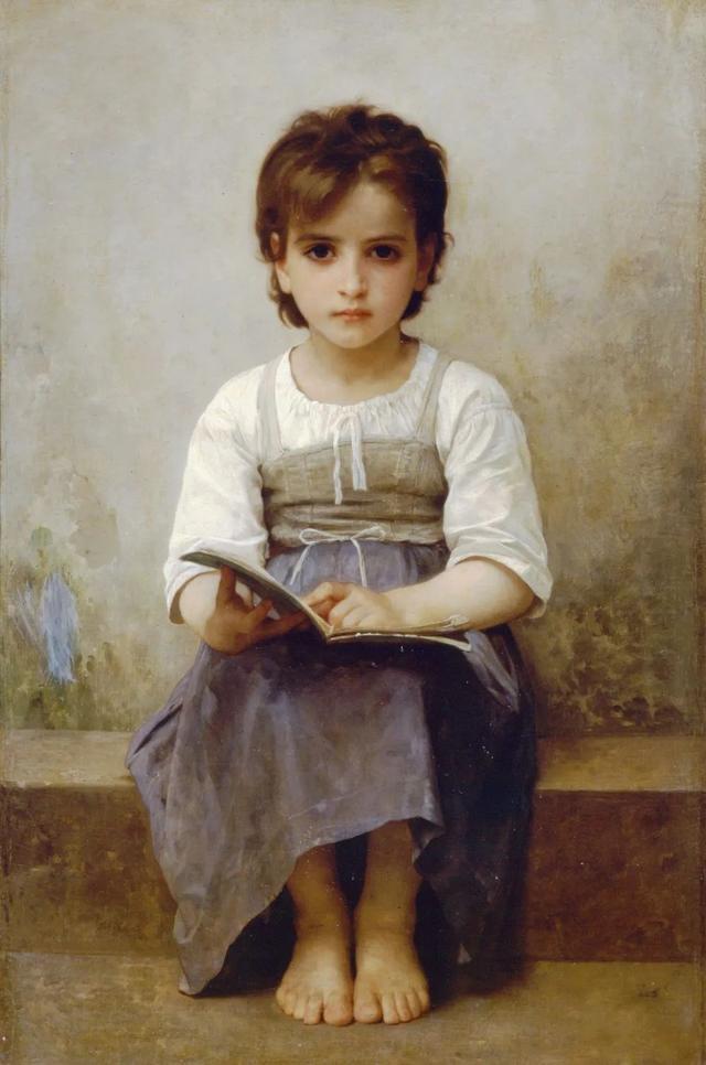 1884年 布面油彩肖像 艰难的一课