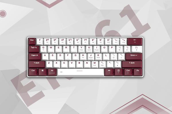 紧凑至简，连接无“限”▎达尔优EK861“朱颜“双模无线机械键盘上线