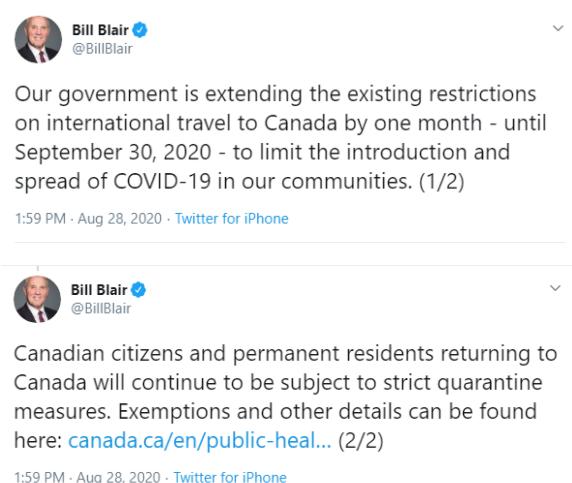 加拿大“封国令”再次延长一个月！哪些人可以不受影响？