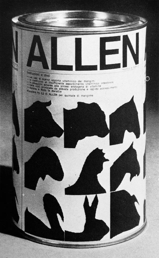图::动物饲料标签allen label for animal feed tin 1972米兰