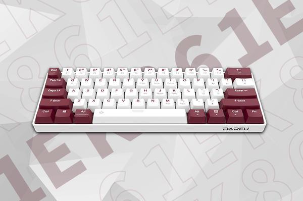 紧凑至简，连接无“限”▎达尔优EK861“朱颜“双模无线机械键盘上线
