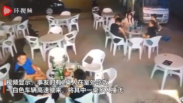 警方通报小车冲过夜市撞飞数人:无驾驶证,还酒驾