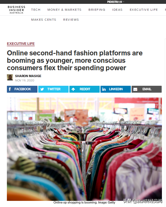 环保又便宜 出售二手时尚物品网络平台在澳受欢迎