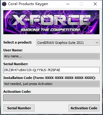 Corel All Products Universal KeyGen 2021 X-FORCE