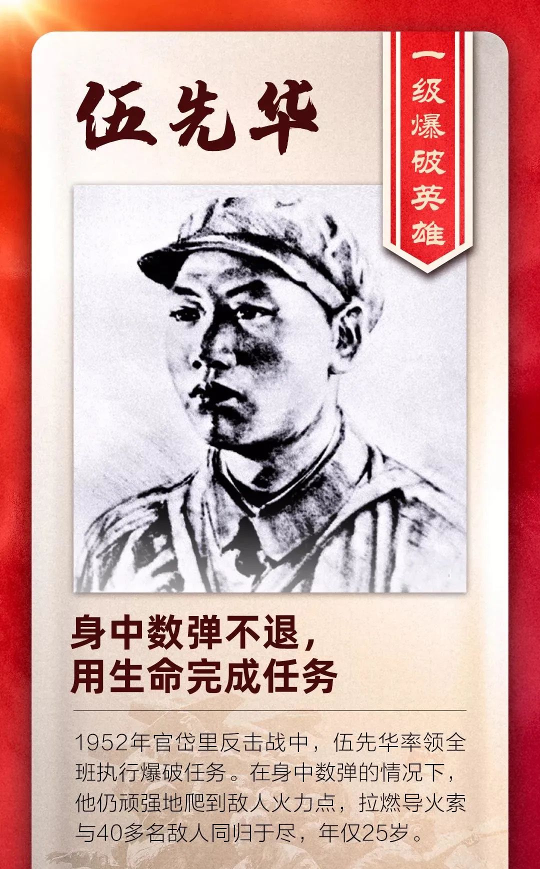 70年来,我们始终没有忘记在抗美援朝战争中英勇牺牲的烈士们.