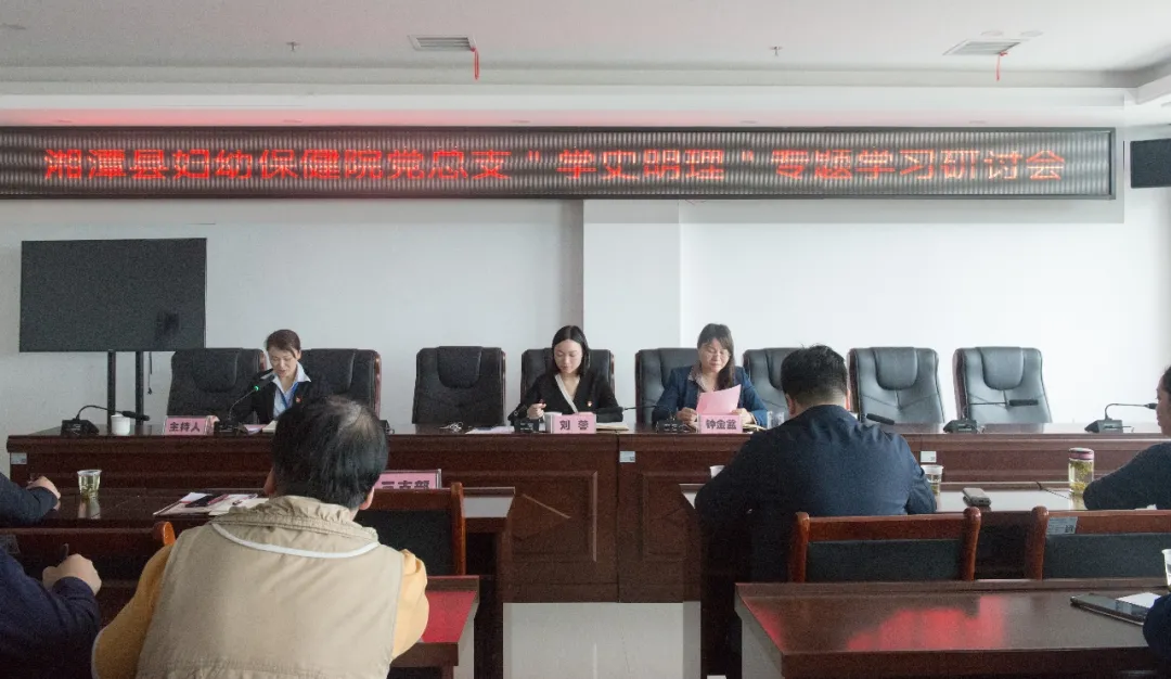 湘潭县妇幼保健院“学史明理”学习研讨会