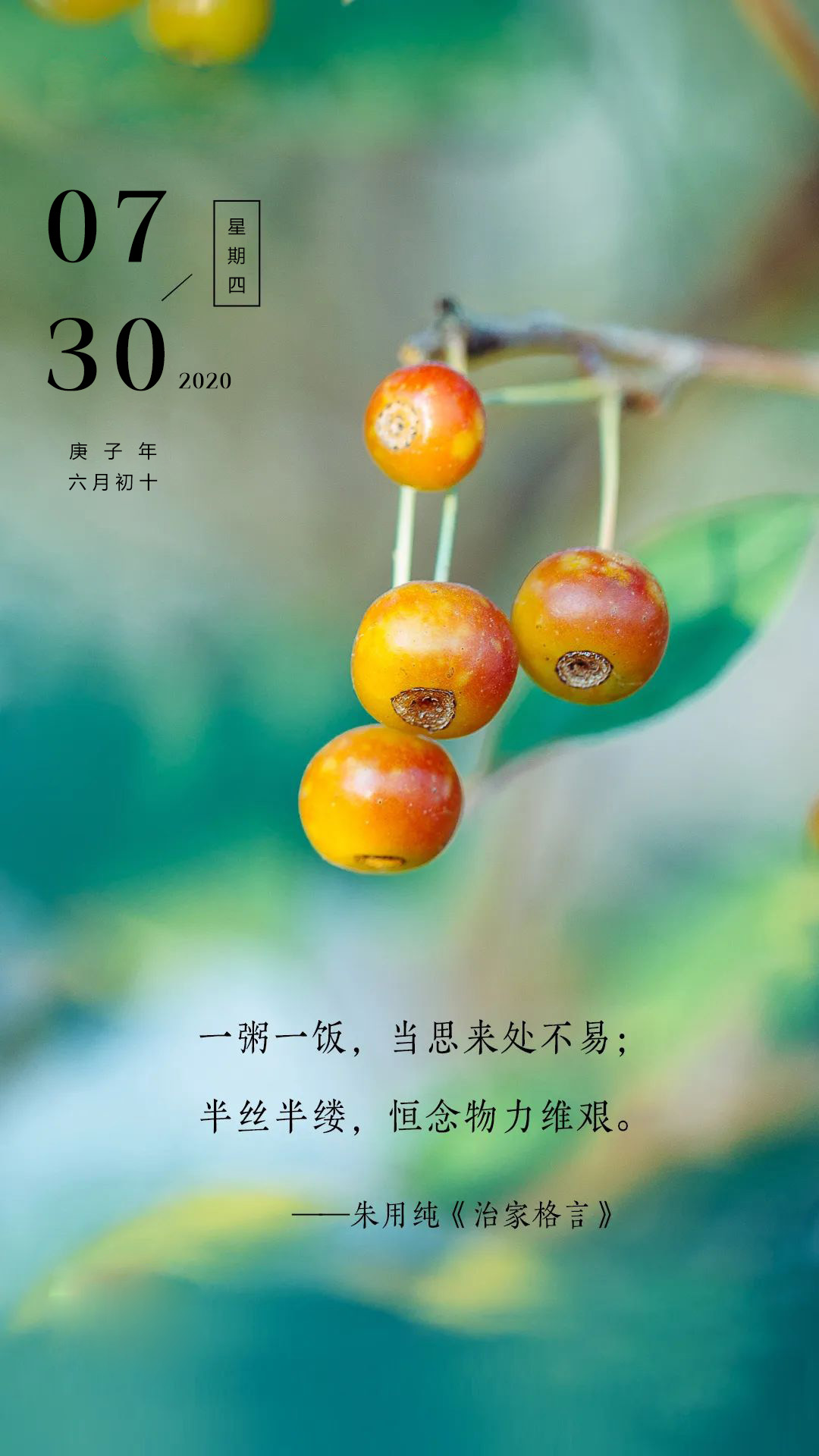 7月30日早安日签带字图片励志：从每一个当下开始，期许新的生活