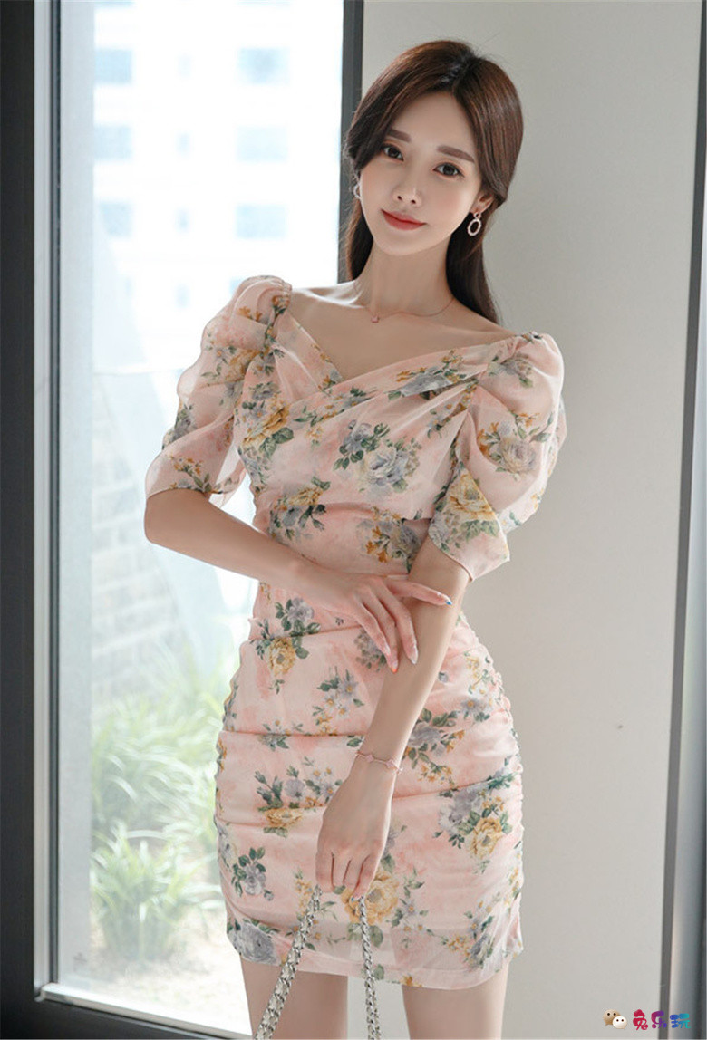 孙允珠丨雨梦绿帘粉黛娇莺花堤古典裙