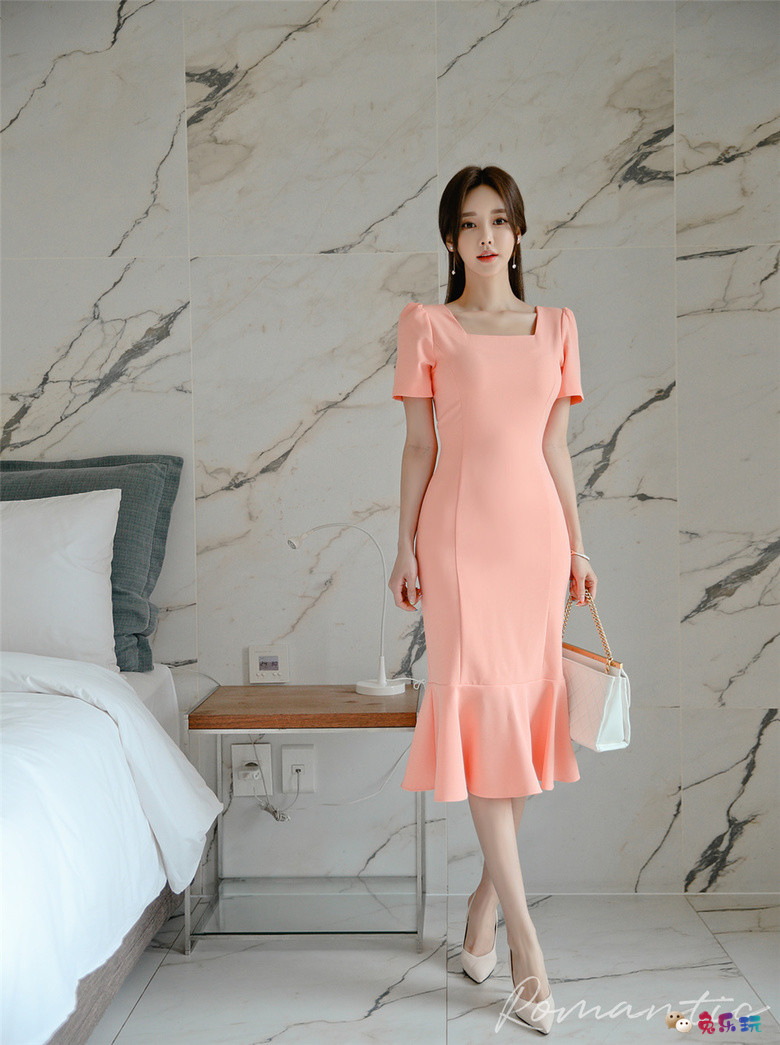 孙允珠丨彼得堡棉花蜜糖浪漫鱼尾摆裙