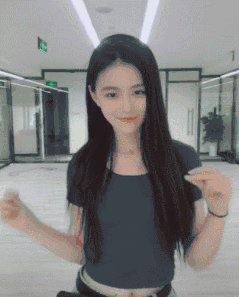 内涵到硬的美女GIF图片：小姐姐邀请你一起做运动！