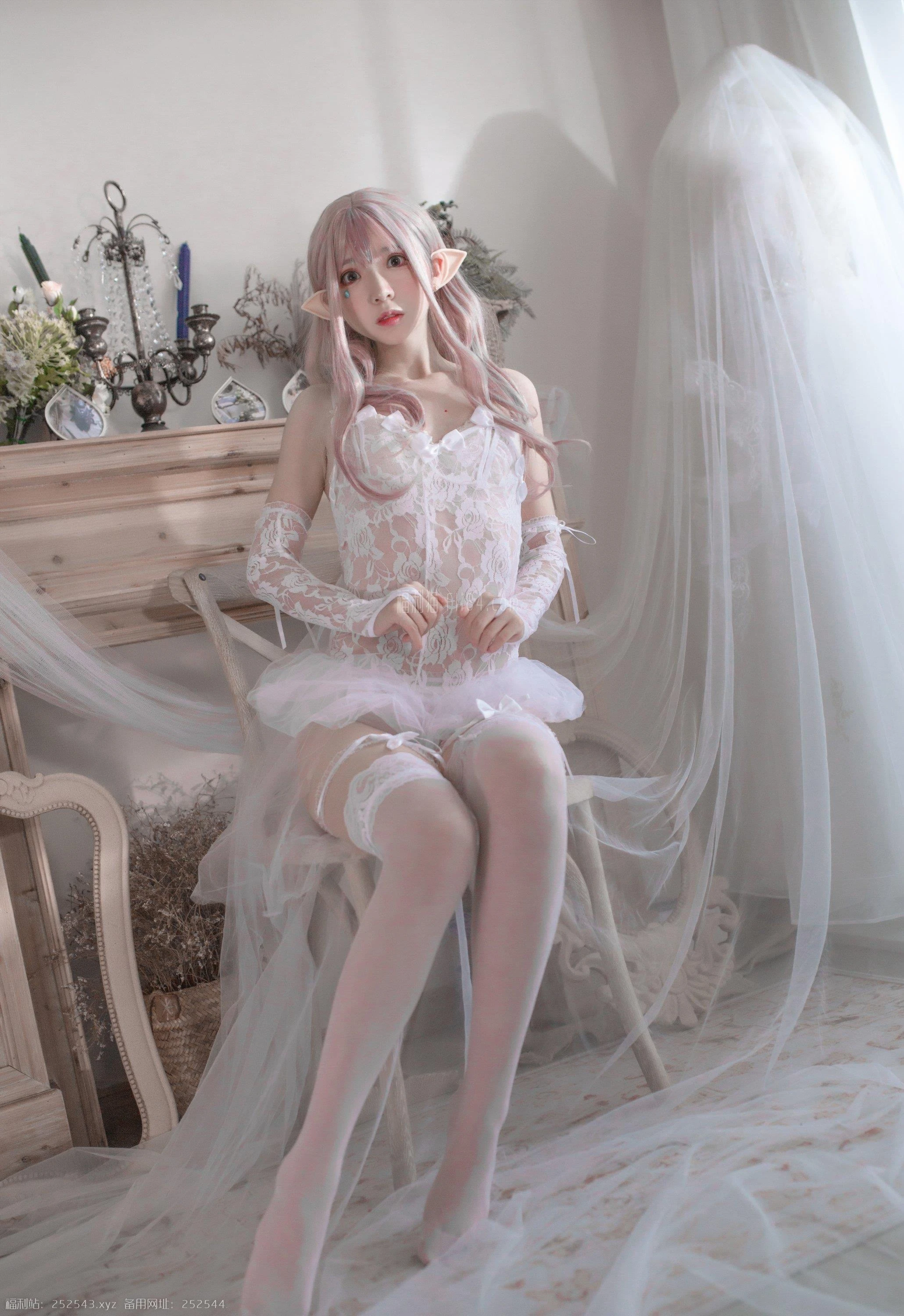 【喵糖映画系列】VOL.181纯白精灵[26p]