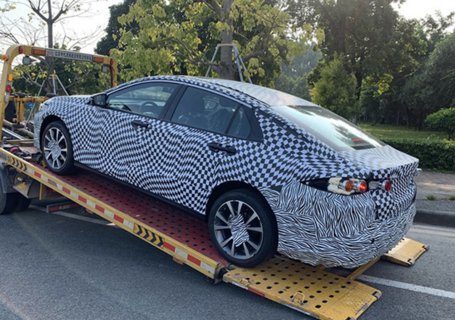 新车代号a55广汽传祺全新轿车谍照曝光