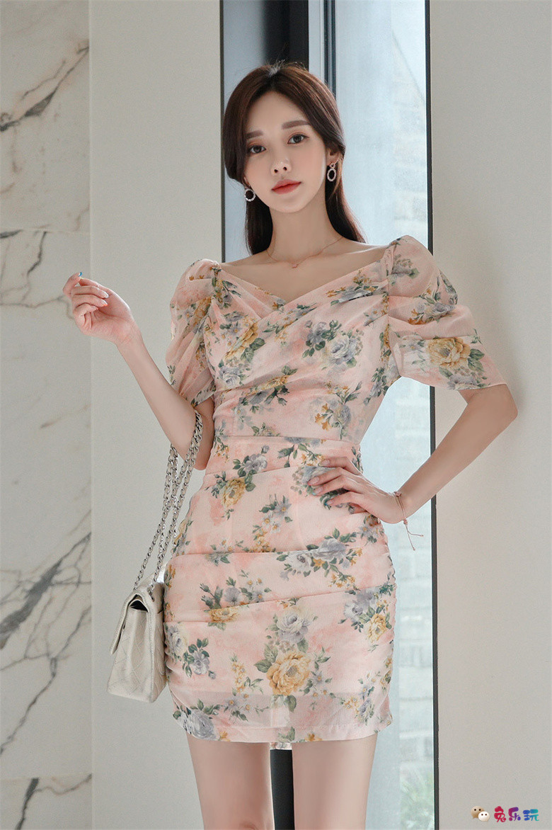 孙允珠丨雨梦绿帘粉黛娇莺花堤古典裙