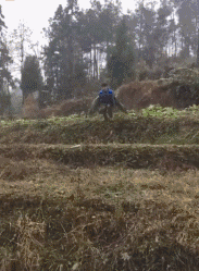 爆笑动图GIF：世界上最可怕的秋千