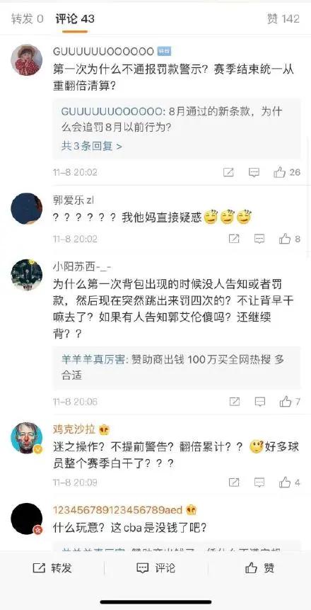 CBA球员背AJ双肩包被罚115万，这是什么奇葩规定？