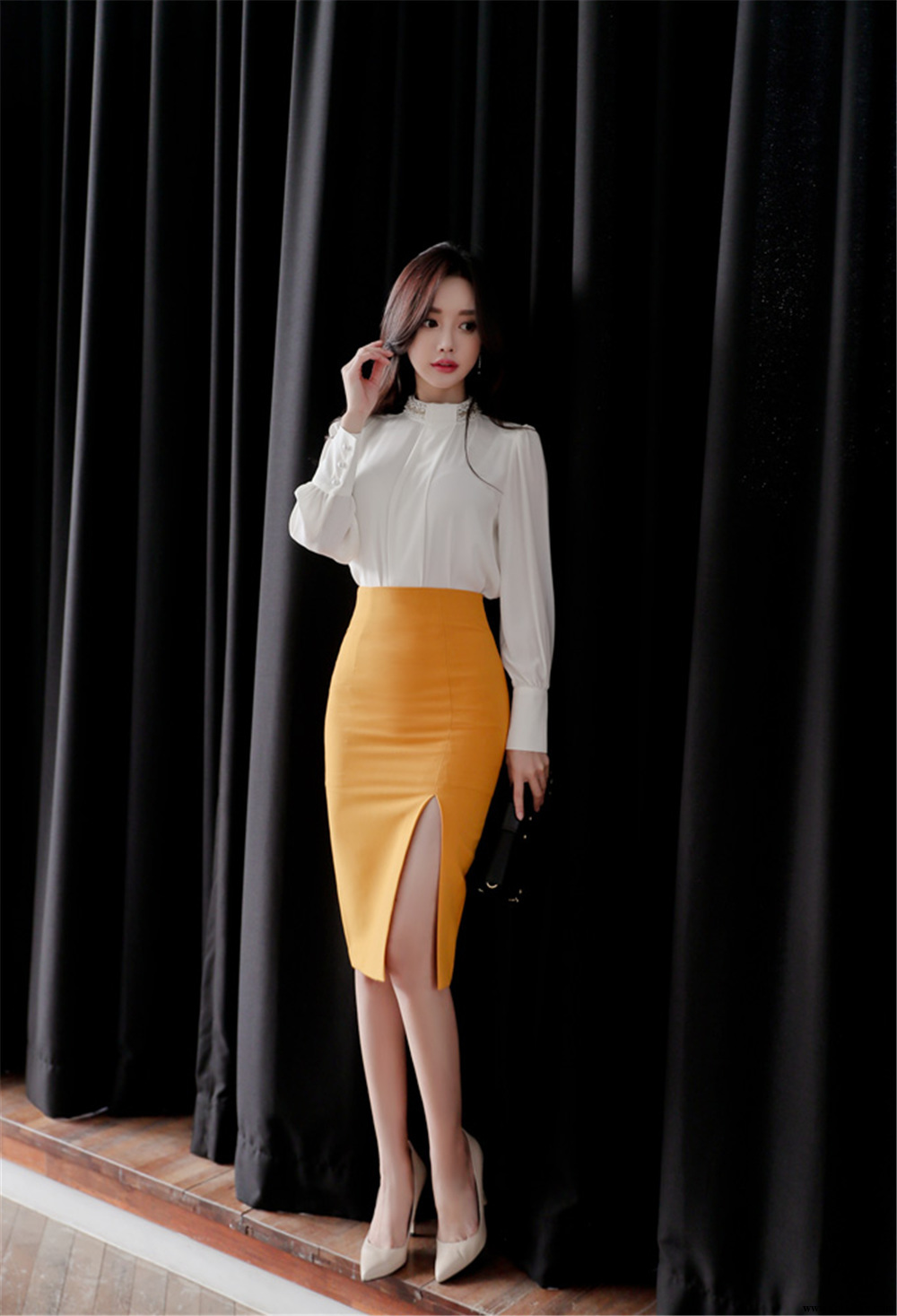 孙允珠丨费加罗白雪北欧宫廷高雅衬衫