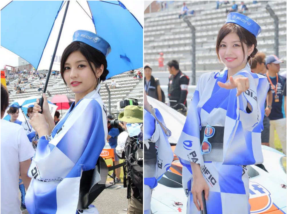 日本最美赛车女郎走红 D杯魔鬼身材看完我想加入车队 果酱音乐