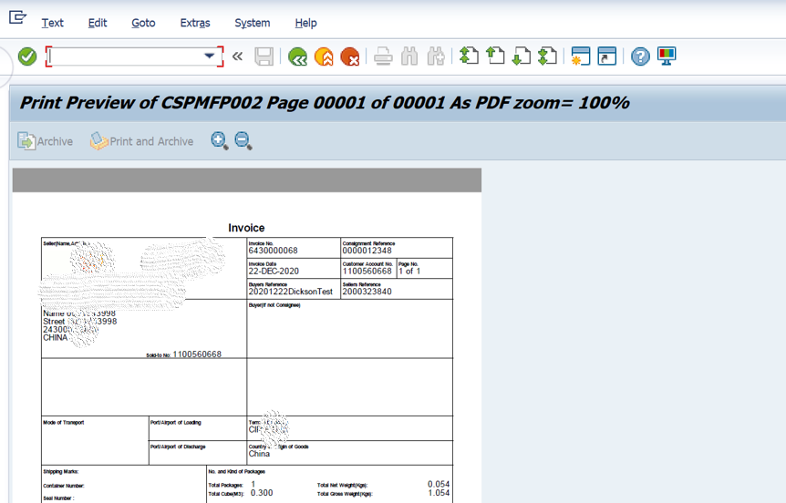 SAP SD 以PDF格式顯示BILLING的輸出格式