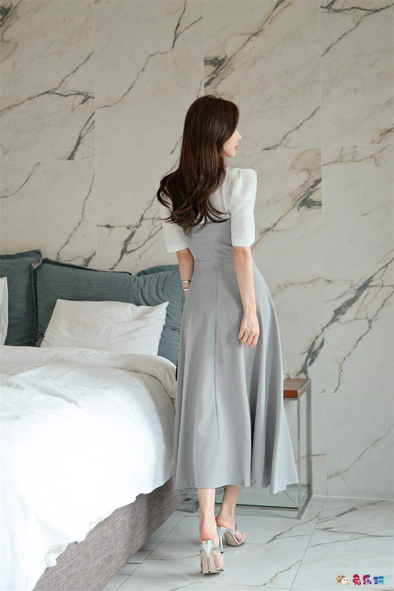 孙允珠丨田纳西俏皮青春高腰百褶长裙